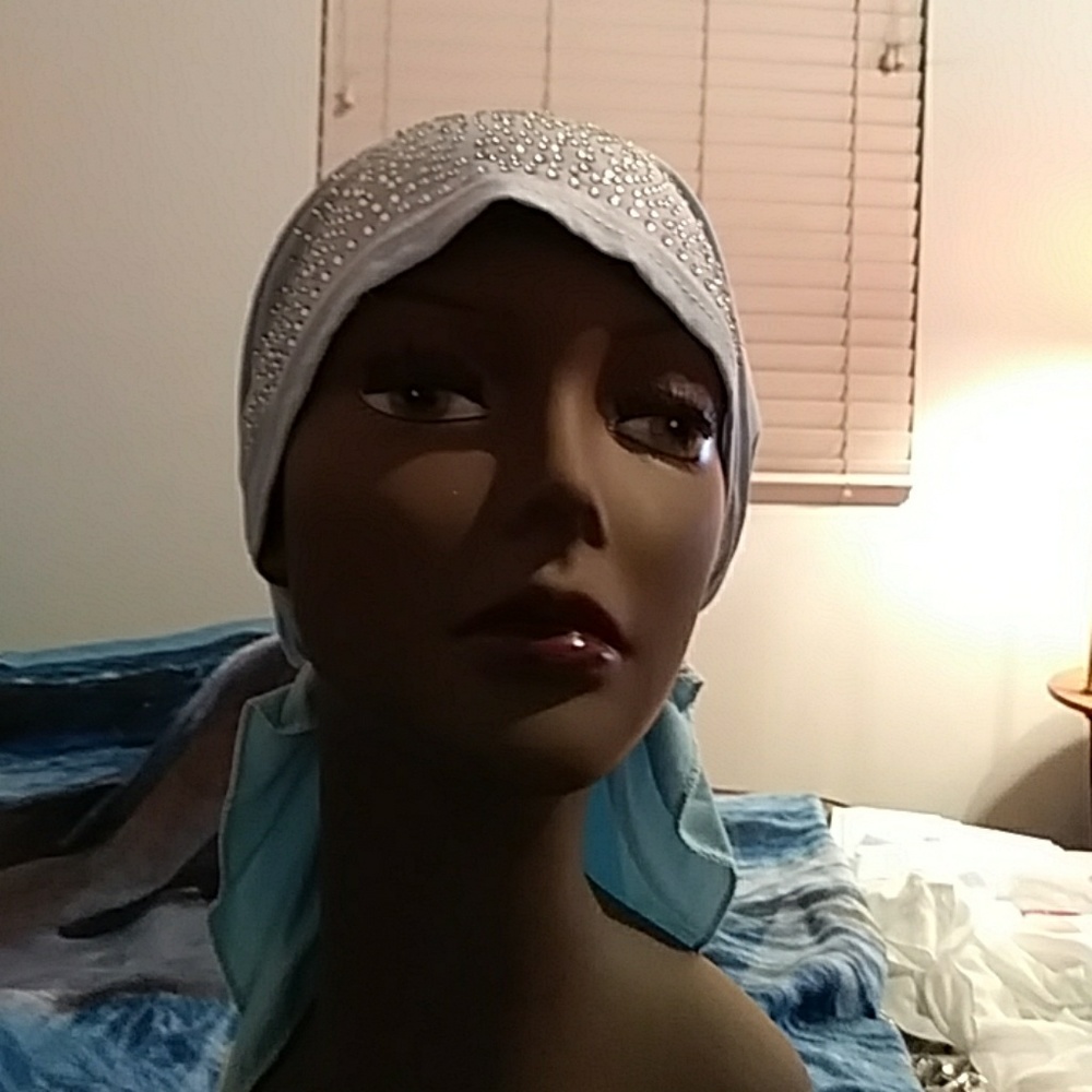 NIB chemo scarf with Crystal Embellishments